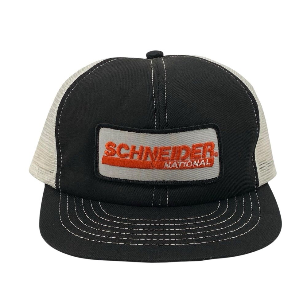 Vintage Swingster Schneider National Snapback‎ Mesh Back Trucker Hat